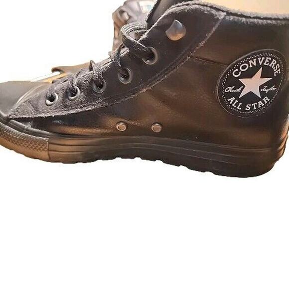 Converse All Star Street Mid Boot Sneaker Leather Mens Sz 8 Womens 9.5- 10 - Picture 4 of 10